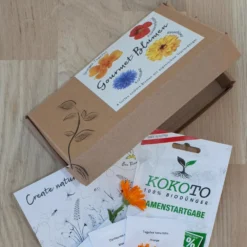 Blumensamen-Set Gourmet Blumen, Essbar, Bienenfreundlich, Dekorativ -Elho || LECHUZA Verkäufe 0710403583 Blumensamen Set Gourmet Blumen 4essbare Sorten mit organ Duenger 3 60482