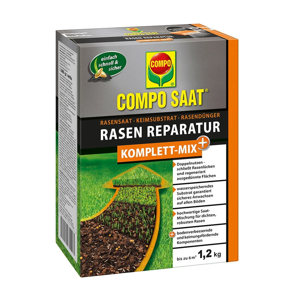 Compo Rasen-Reparatur Komplett-Mix+ 1 Compo Rasen-Reparatur Komplett-Mix+