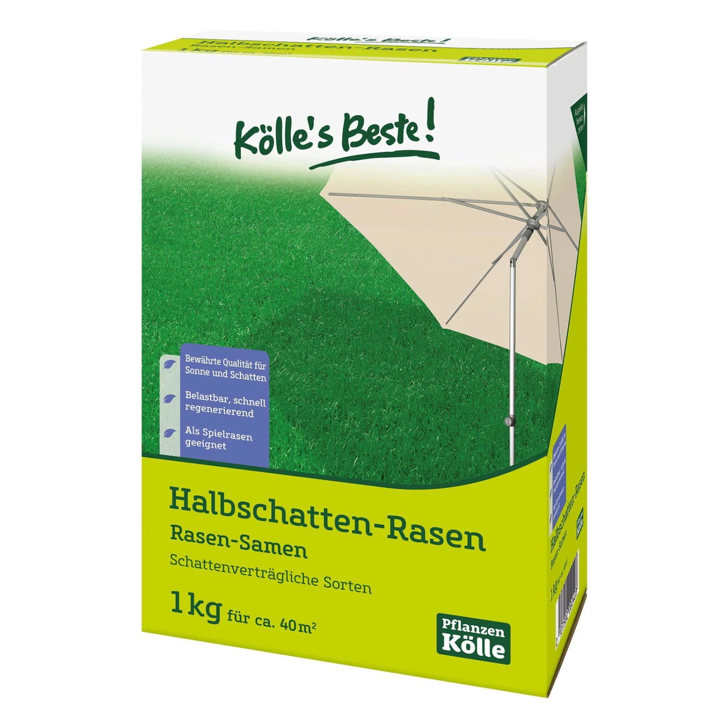 Kölle's Beste Halbschatten-Rasen, Unkraut- Und Moosressistent 1 Kölle's Beste Halbschatten-Rasen, Unkraut- Und Moosressistent