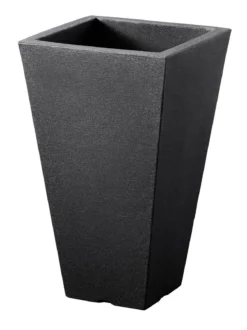 Pflanzgefäß 'Capri', Anthrazit, 27 X 27 X H 45 Cm