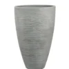 Pflanzgefäß "Jasmin" Grau, In Rillenoptik, Ø 40 Cm, Höhe 60 Cm, Füllvol. 48,5 L