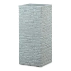 Pflanzgefäß 'Muretto High', Grau, L 26 X B 26 X H 60 Cm