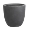 Kölle Pflanzgefäß Basic Eggli / Grafit, Frostsicher, Mit Ablaufloch