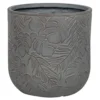 Pflanzgefäß 'Chester 08', Dunkelgrau
