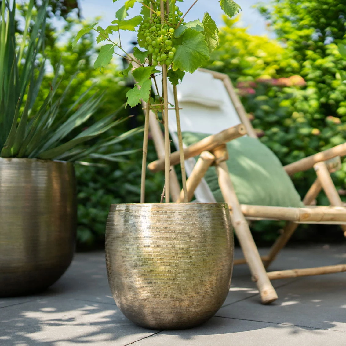 Pflanzgefäß 'Rowen', Gold, Ø 42 X H 41 Cm 7 Pflanzgefäß 'Rowen', Gold, Ø 42 X H 41 Cm – Bild 7