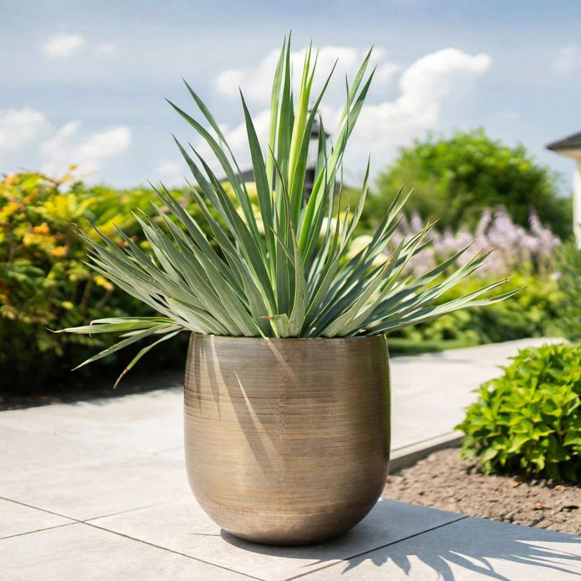 Pflanzgefäß 'Rowen', Gold, Ø 42 X H 41 Cm 5 Pflanzgefäß 'Rowen', Gold, Ø 42 X H 41 Cm – Bild 5