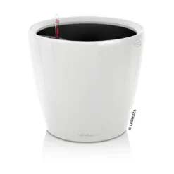 LECHUZA Classico Premium 35 LS, Weiß Hochglanz, All-in-One-Set, Ø 35 Cm, H:33 Cm -Elho || LECHUZA Verkäufe 3325100232 Classico Premium 43LS wei All in OneSet D43xH40cm RGB 3 7768